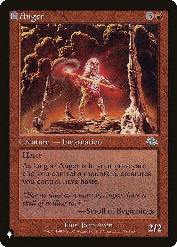 Anger (JUD) [The List Reprints] 77/143
