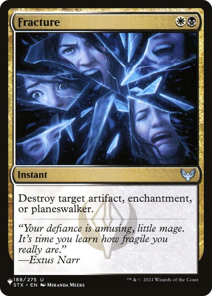 Fracture [The List Reprints] 188/275