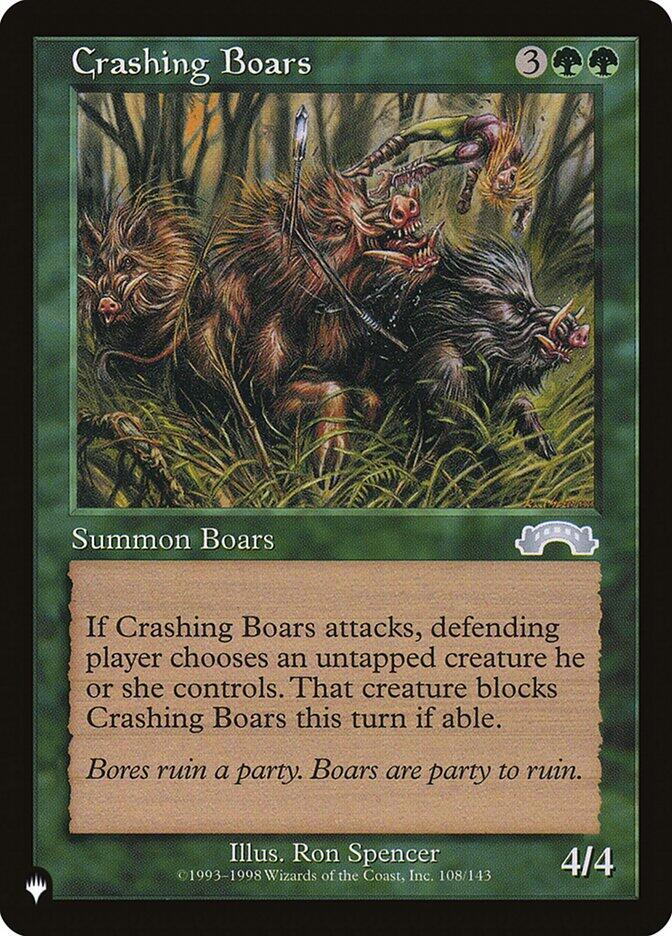 Crashing Boars [The List Reprints] 108/143