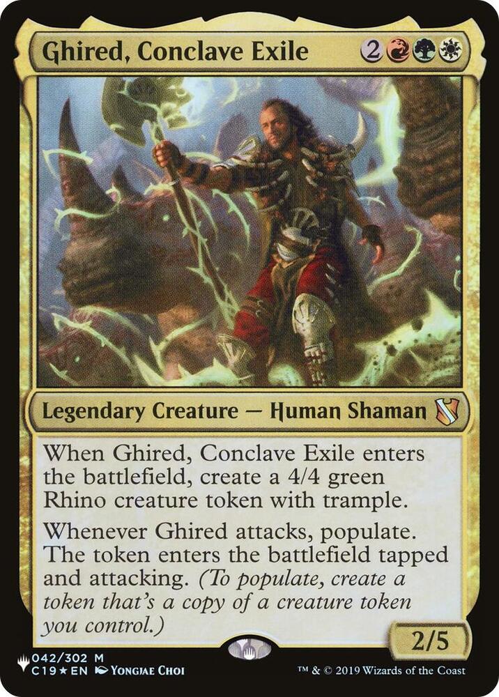 Ghired, Conclave Exile [The List Reprints] 042/302