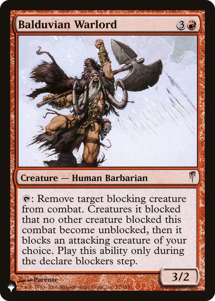 Balduvian Warlord [The List Reprints] 77/155