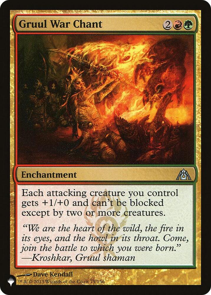 Gruul War Chant [The List Reprints] 75/156