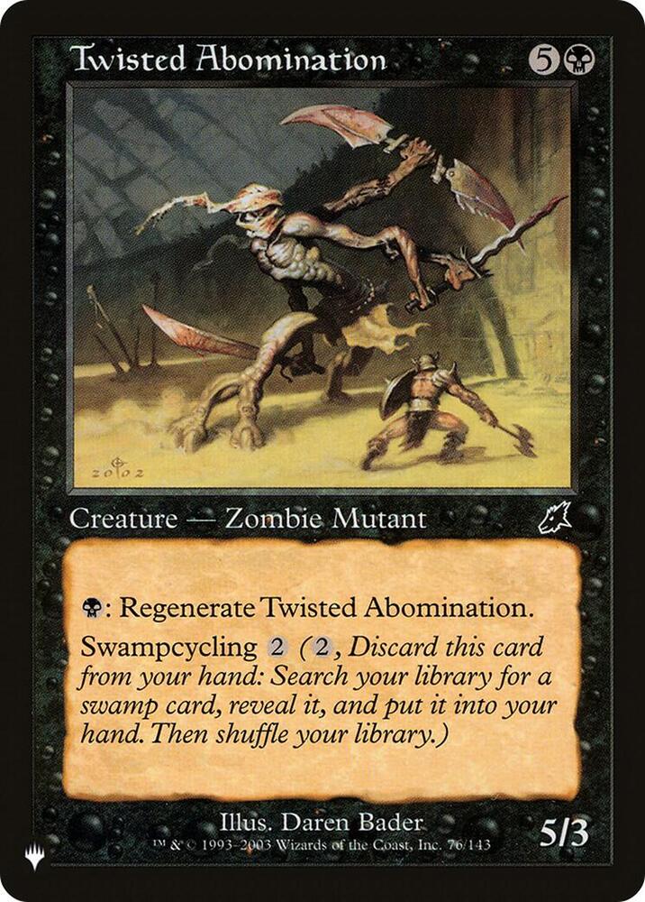 Twisted Abomination [The List Reprints] 76/143