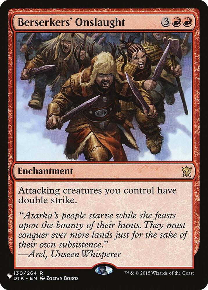 Berserkers' Onslaught [The List Reprints] 130/264