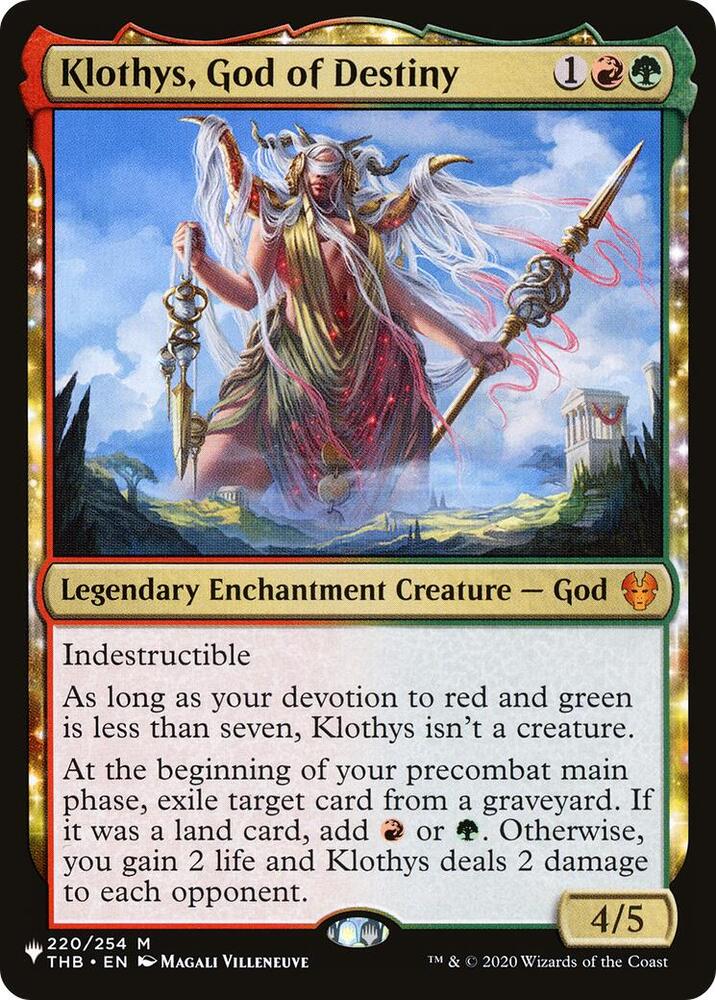 Klothys, God of Destiny [The List Reprints] 220/254
