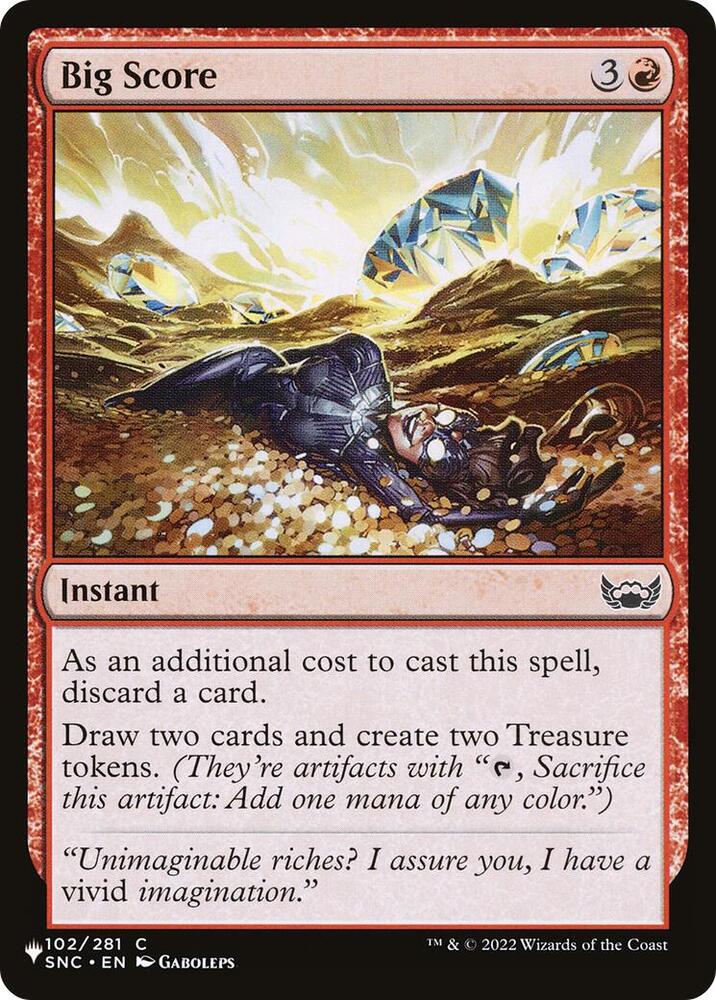 Big Score [The List Reprints] 102/281