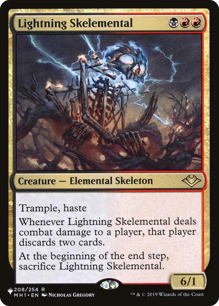 Lightning Skelemental [The List Reprints] 208/254