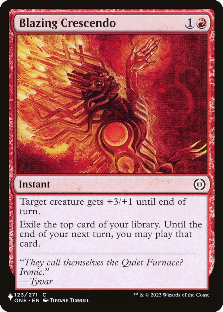 Blazing Crescendo [The List Reprints] 123/271