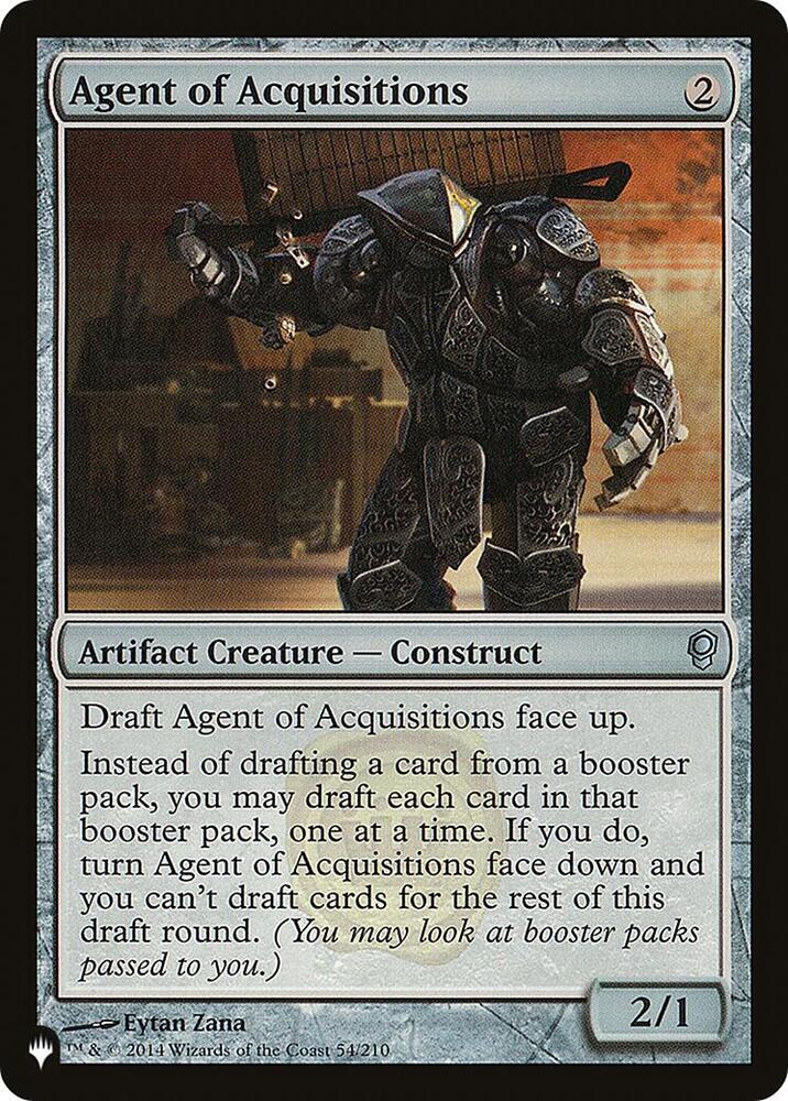 Agent of Acquisitions [The List Reprints] 54/210