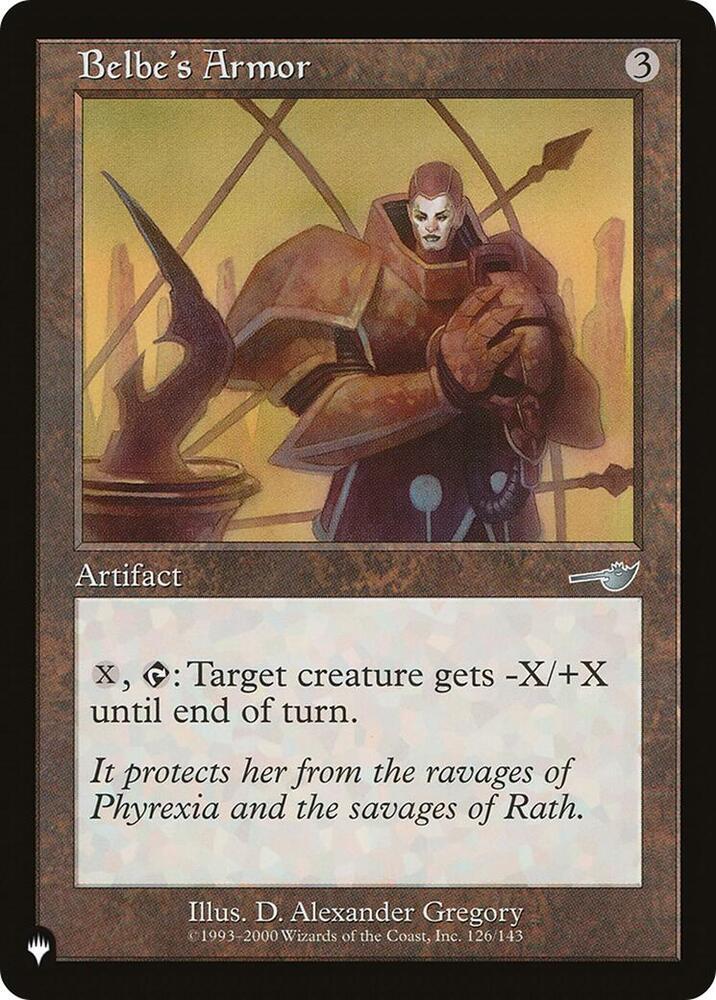 Belbe's Armor [The List Reprints] 126/143