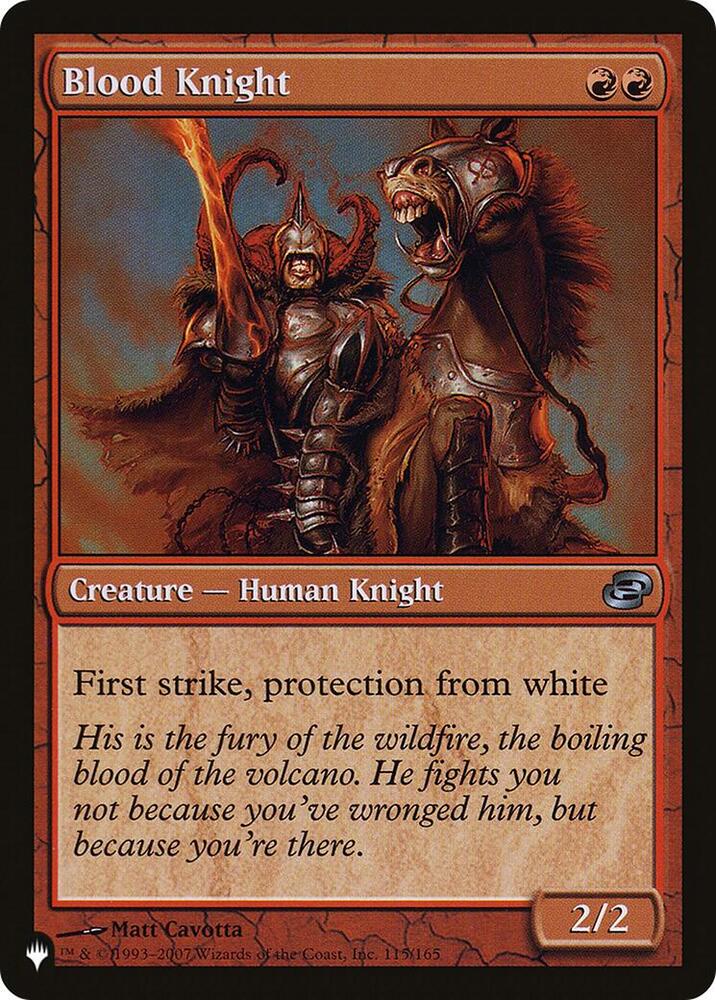 Blood Knight [The List Reprints] 115/165