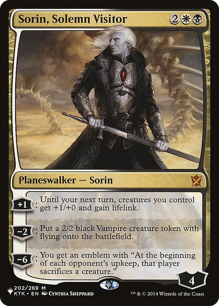 Sorin, Solemn Visitor [The List Reprints] 202/269