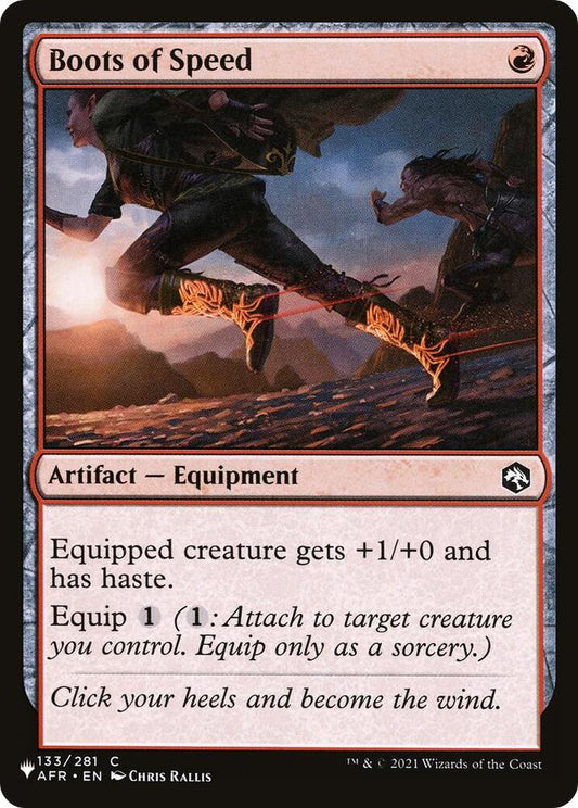 Boots of Speed [The List Reprints] 133/281