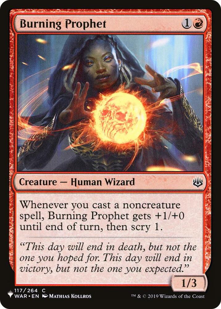 Burning Prophet [The List Reprints] 117/264