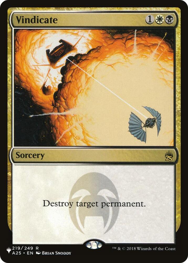 Vindicate [The List Reprints] 219/249