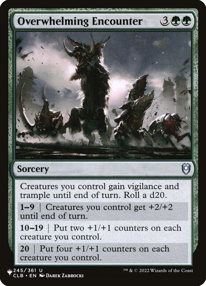 Overwhelming Encounter [The List Reprints] 245/361