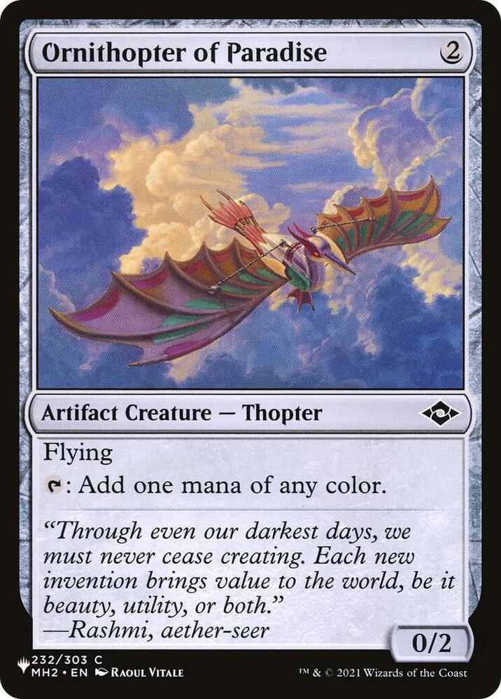 Ornithopter of Paradise [The List Reprints] 232/303