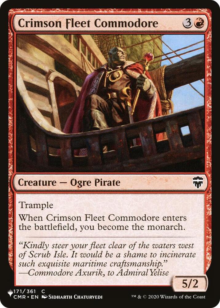 Crimson Fleet Commodore [The List Reprints] 171/361