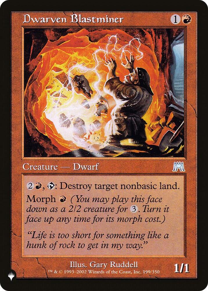 Dwarven Blastminer [The List Reprints] 199/350