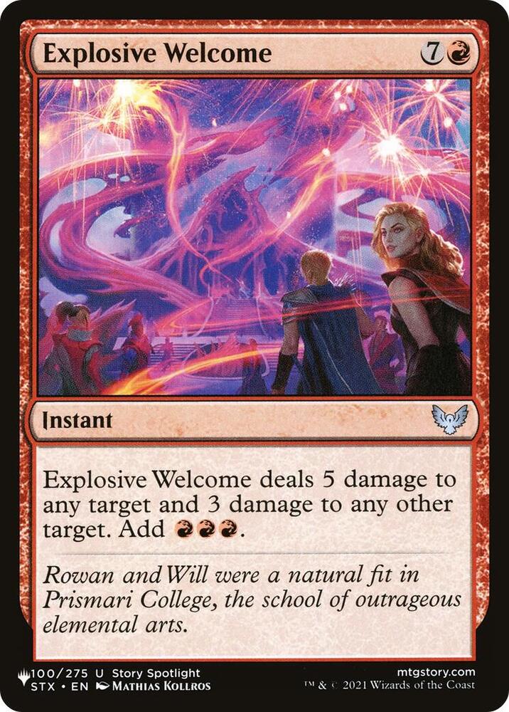 Explosive Welcome [The List Reprints] 100/275