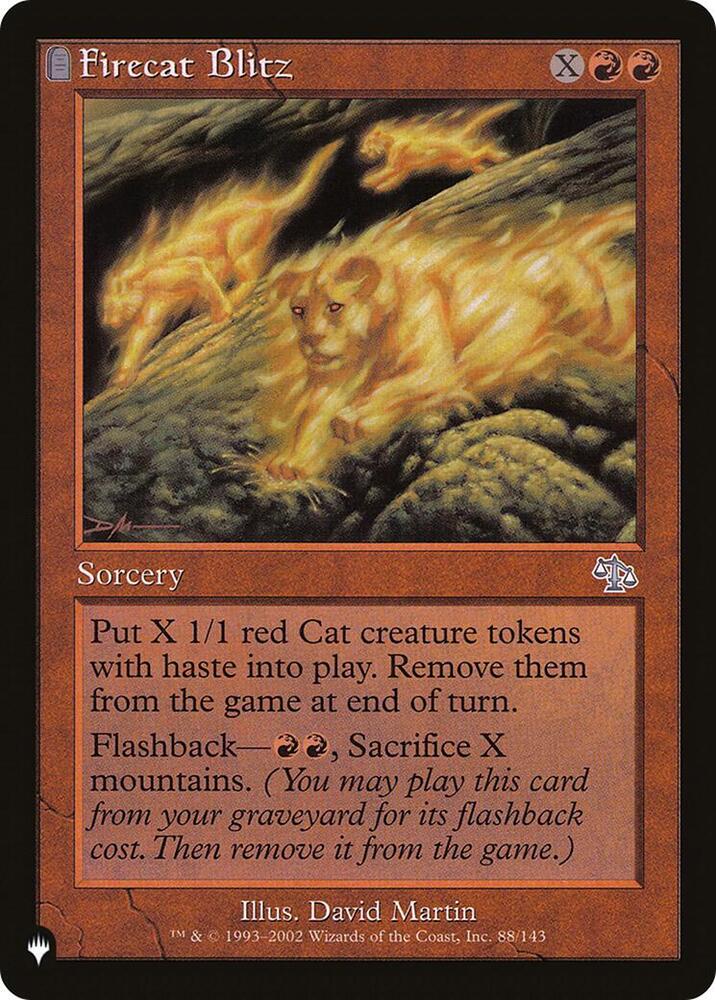 Firecat Blitz [The List Reprints] 88/143