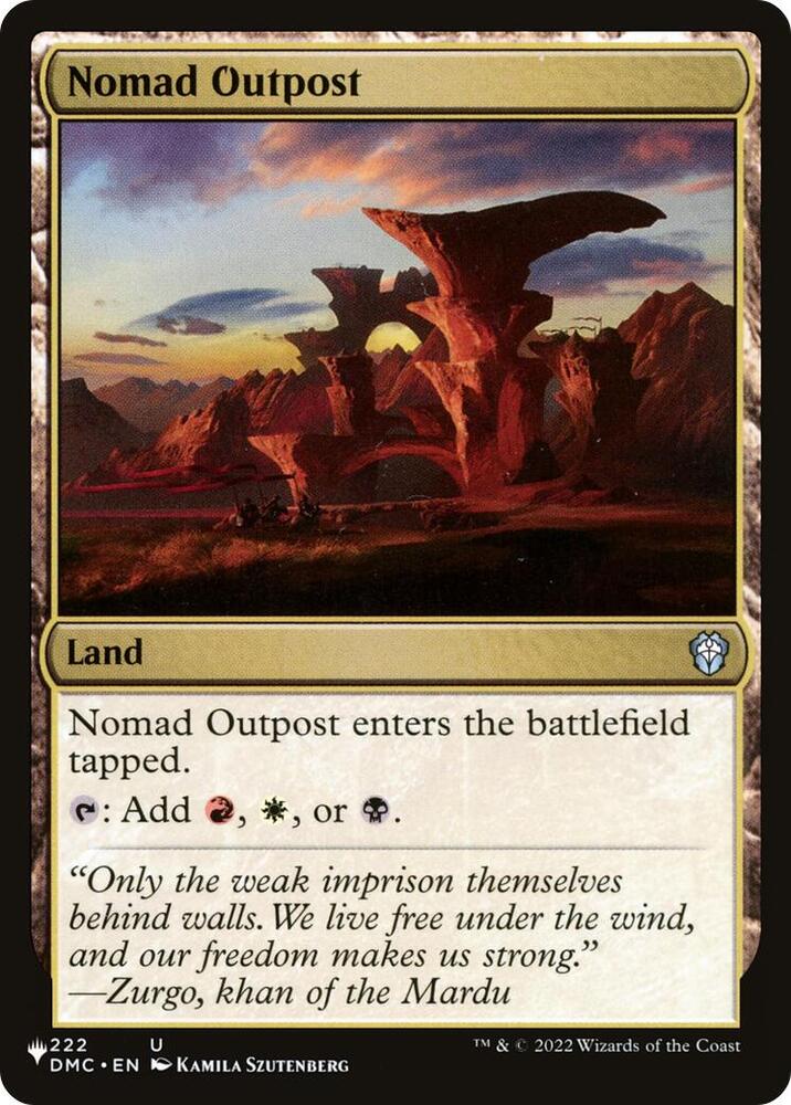 Nomad Outpost [The List Reprints] 222/048