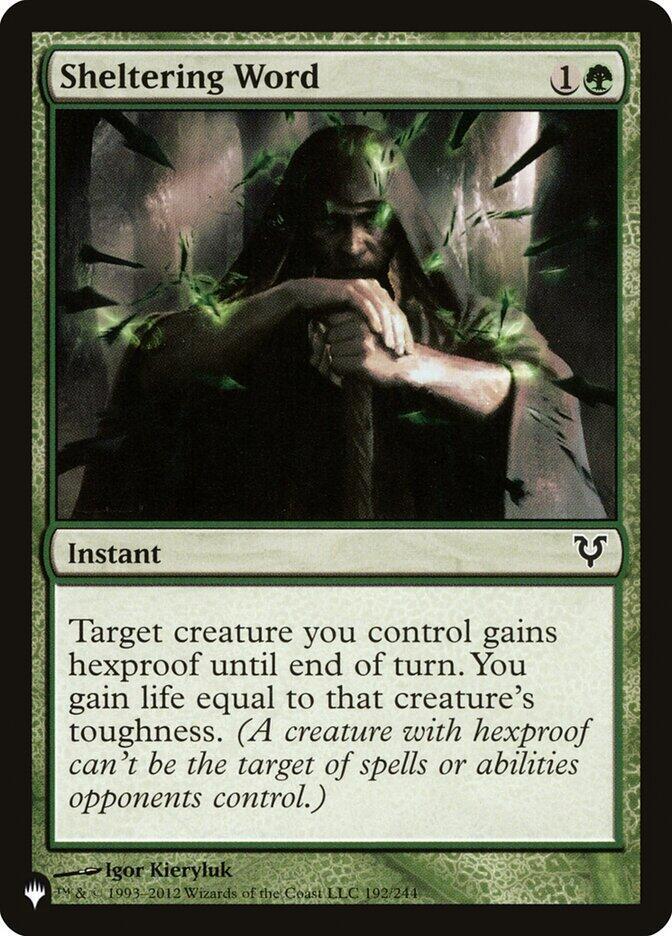 Sheltering Word [The List Reprints] 192/244