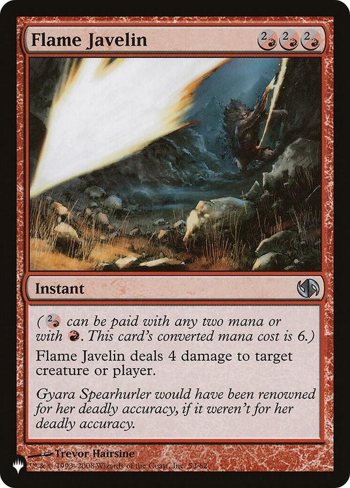 Flame Javelin [The List Reprints] 53/62