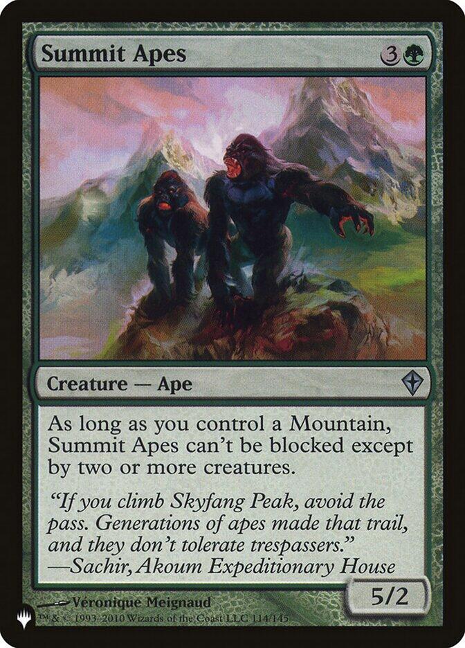 Summit Apes [The List Reprints] 114/145