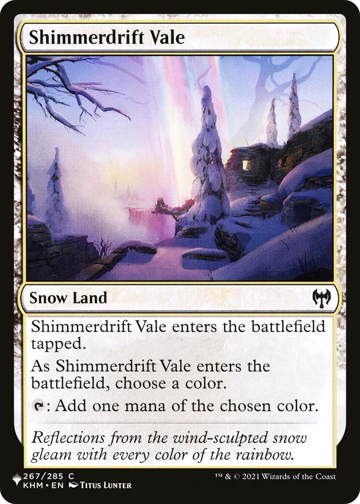 Shimmerdrift Vale [The List Reprints] 267/285
