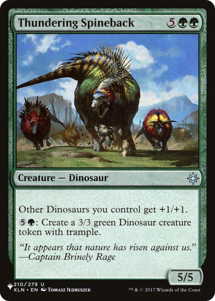 Thundering Spineback [The List Reprints] 210/279