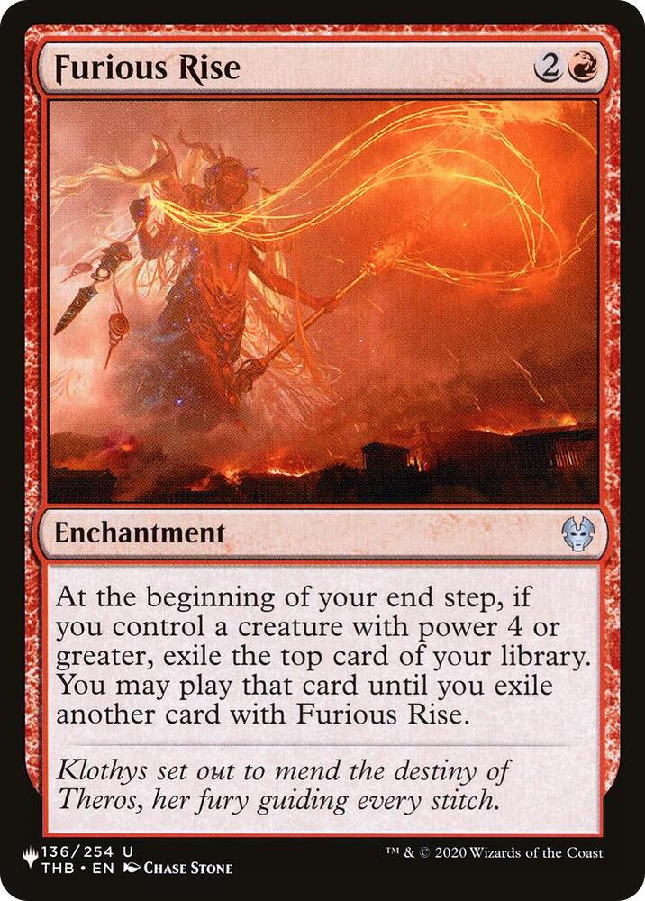 Furious Rise [The List Reprints] 136/254