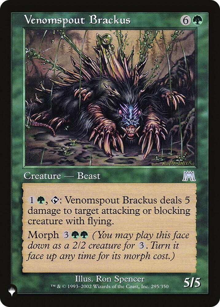 Venomspout Brackus [The List Reprints] 295/350