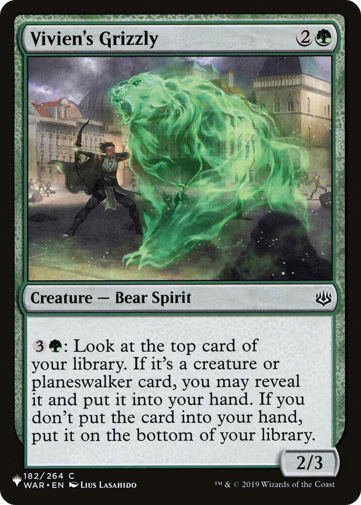 Vivien's Grizzly [The List Reprints] 182/264