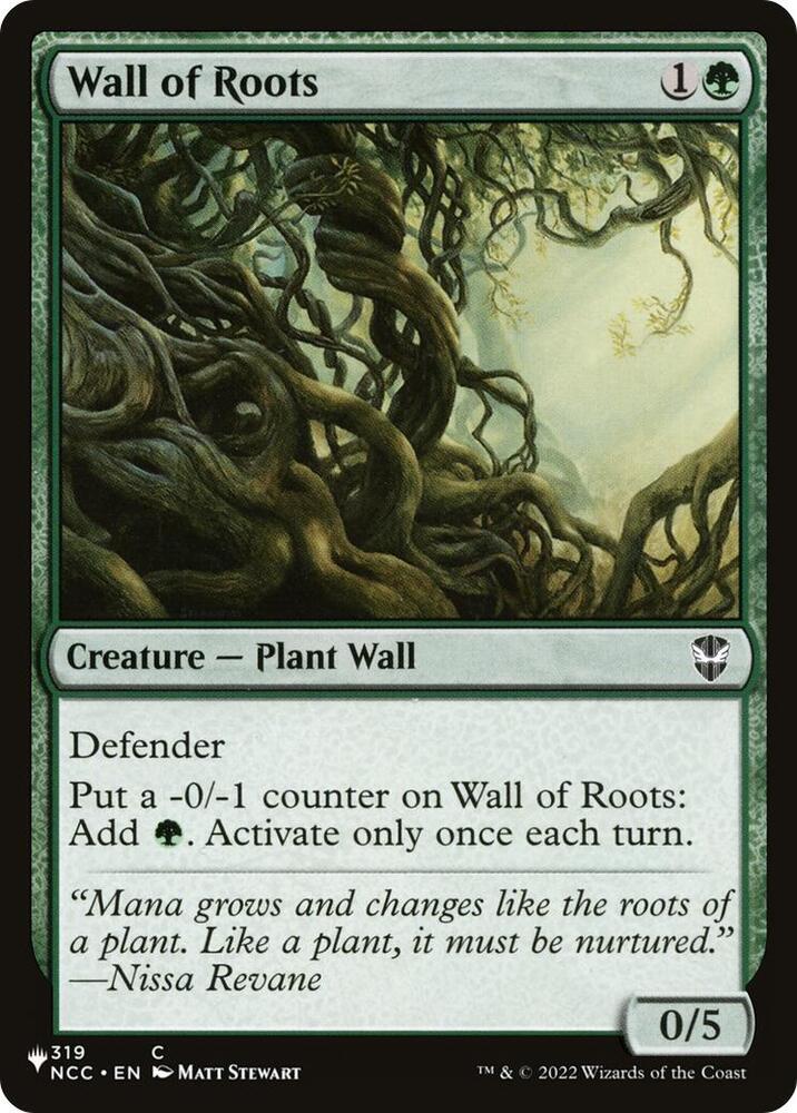 Wall of Roots [The List Reprints] 319/093