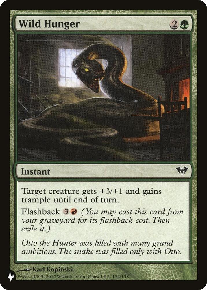 Wild Hunger [The List Reprints] 132/158