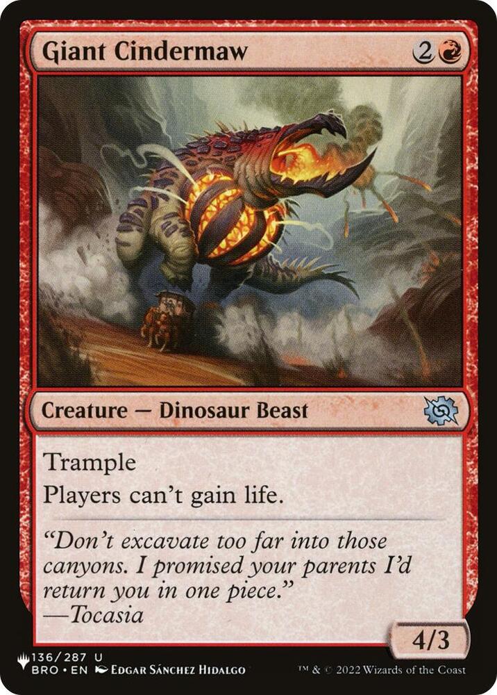 Giant Cindermaw [The List Reprints] 136/012