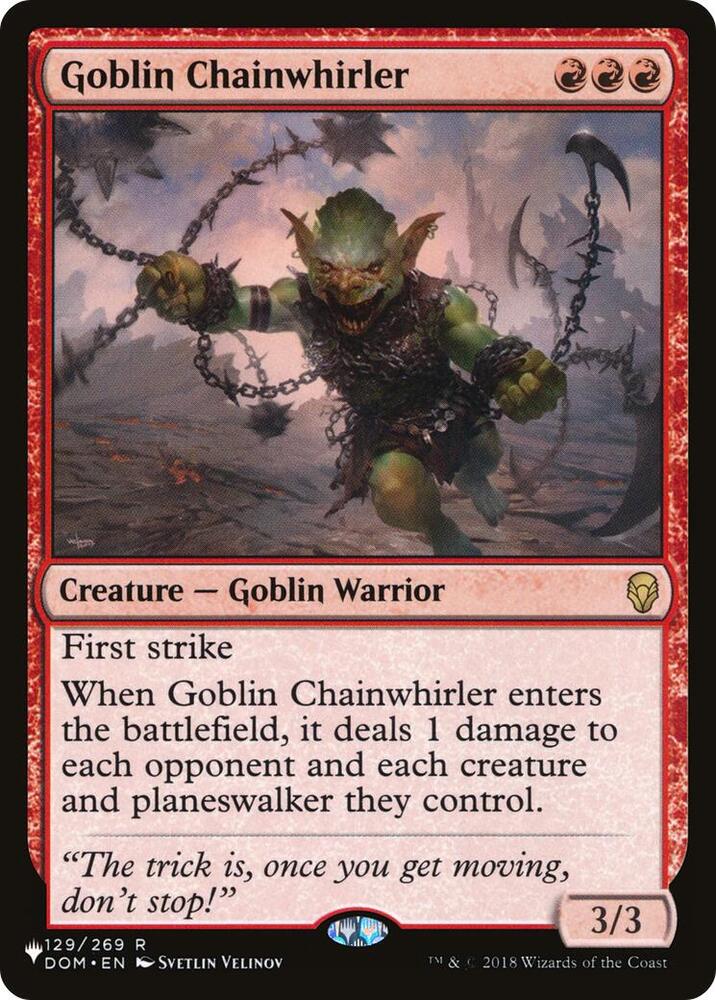 Goblin Chainwhirler [The List Reprints] 129/269