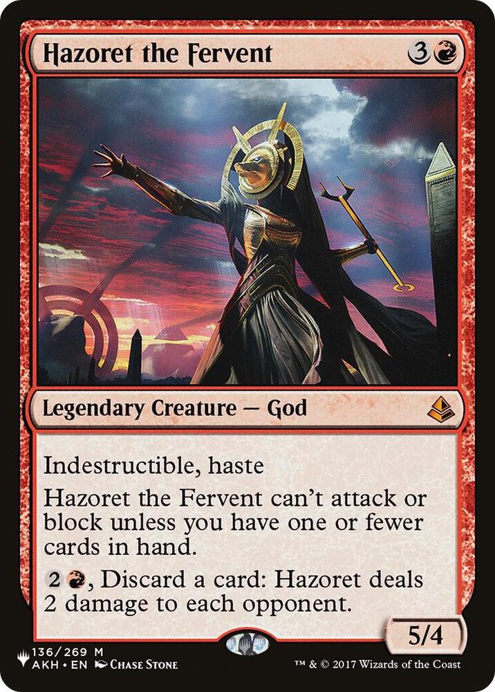Hazoret the Fervent [The List Reprints] 136/269