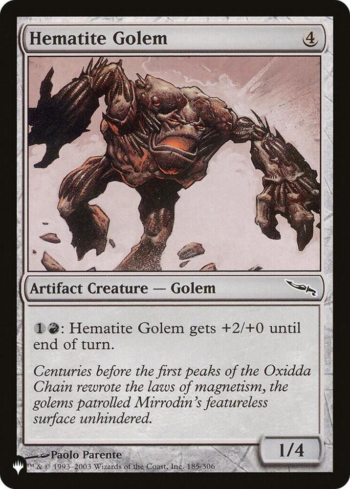 Hematite Golem [The List Reprints] 185/306