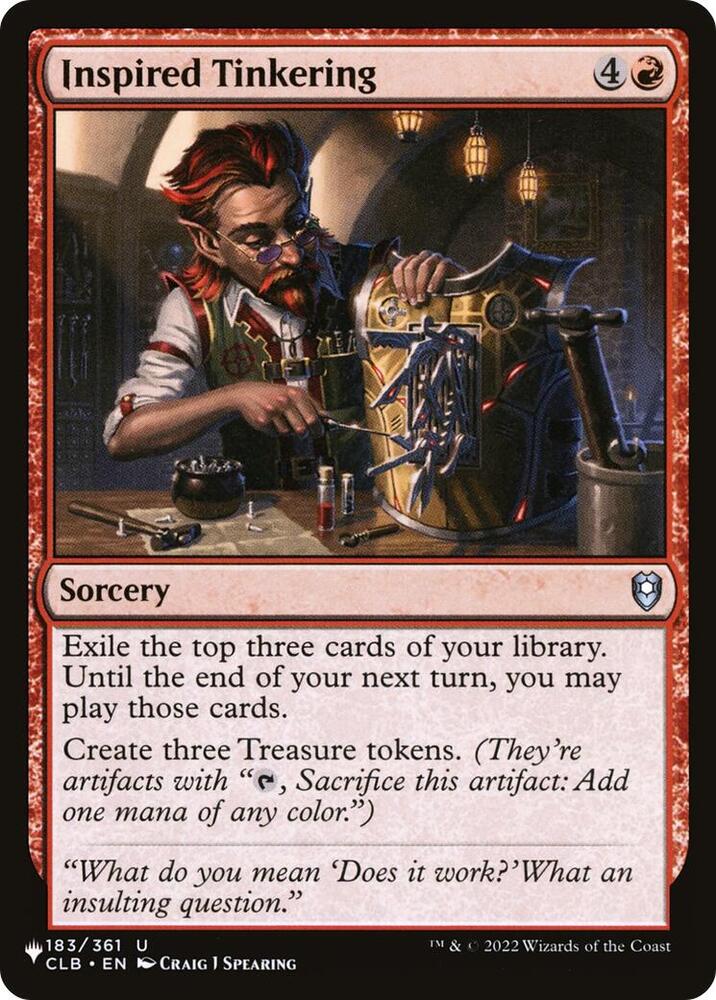 Inspired Tinkering [The List Reprints] 183/361