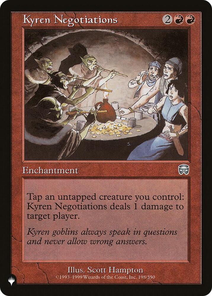 Kyren Negotiations [The List Reprints] 198/350