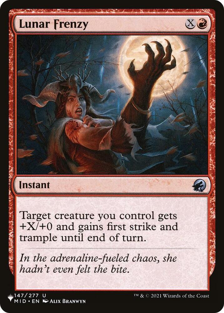 Lunar Frenzy [The List Reprints] 147/277