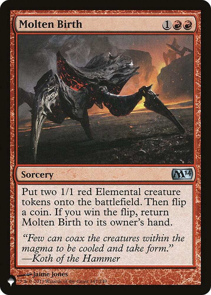 Molten Birth [The List Reprints] 147/249