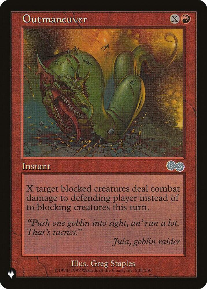 Outmaneuver [The List Reprints] 205/350