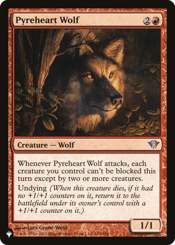 Pyreheart Wolf [The List Reprints] 101/158