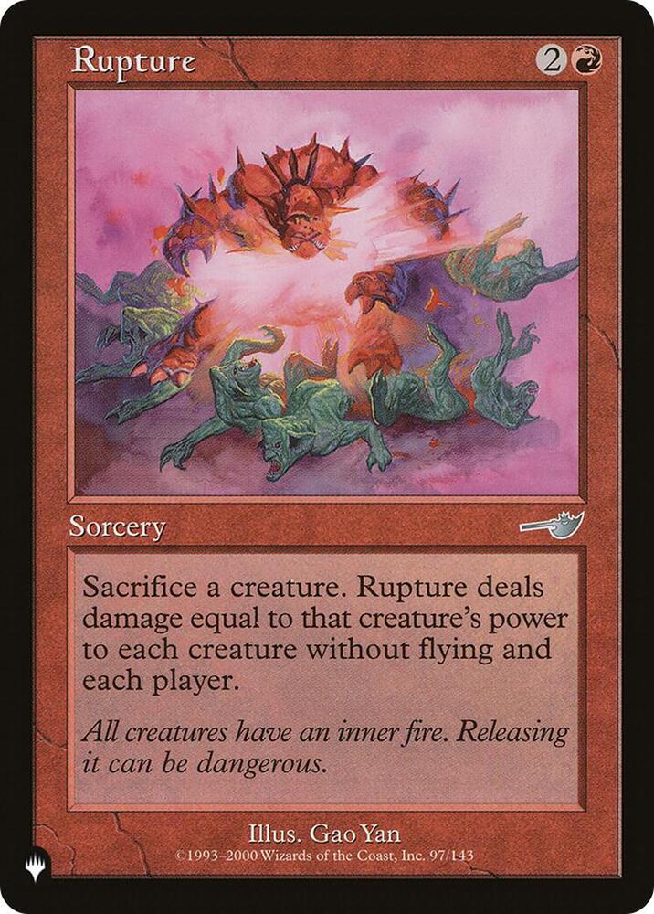 Rupture [The List Reprints] 97/143