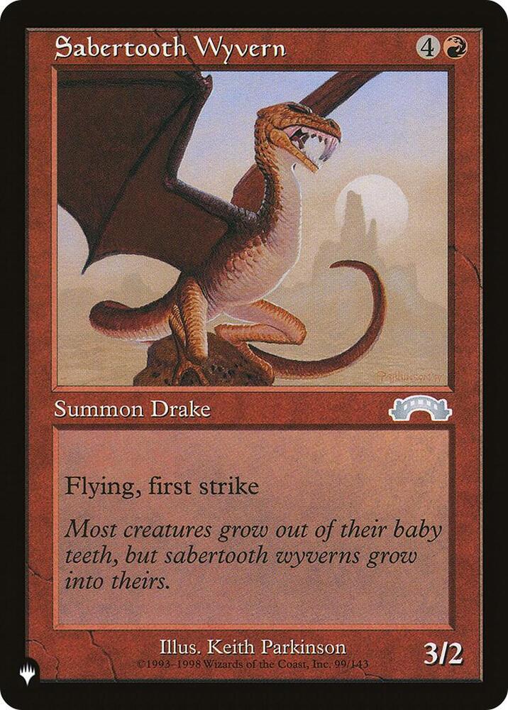 Sabertooth Wyvern [The List Reprints] 99/143