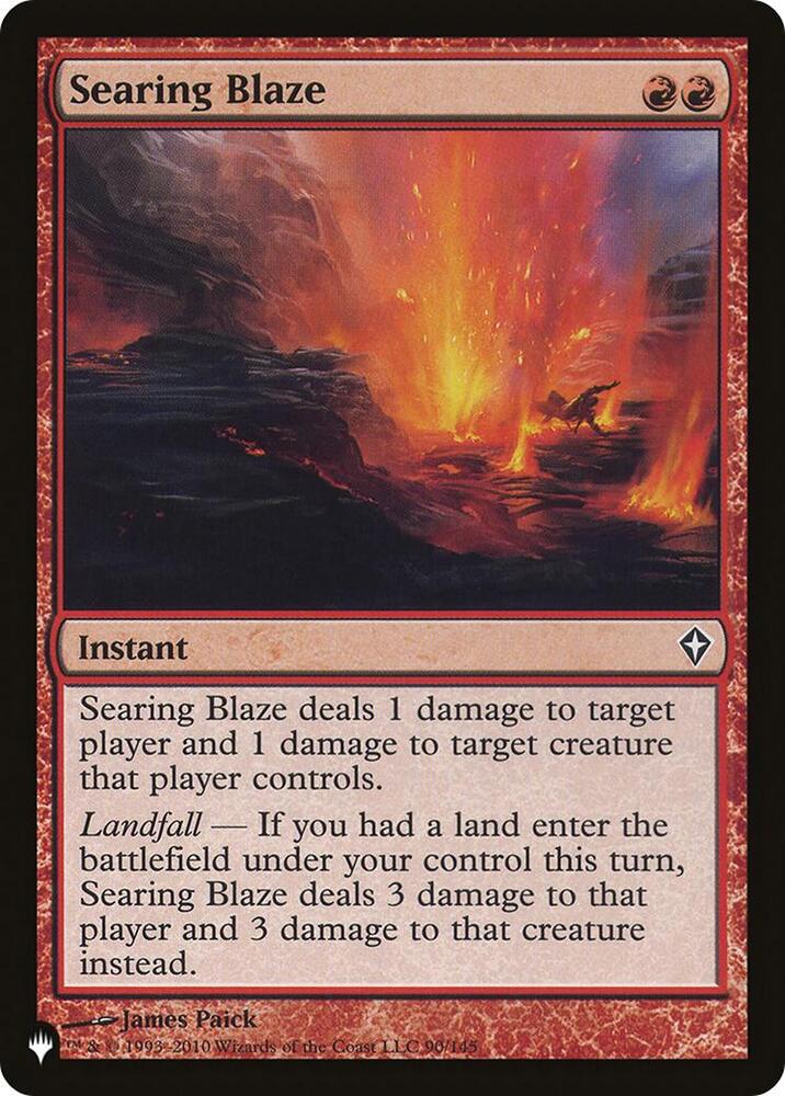 Searing Blaze [The List Reprints] 90/145