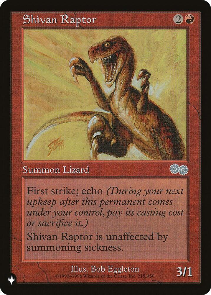 Shivan Raptor [The List Reprints] 215/350